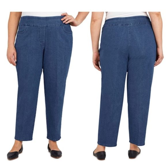 NEW ALFRED DUNNER Pull On Jeans (18) - Picture 1 of 3